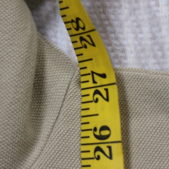 Vintage POLO by RALPH LAUREN Tan Long Sleeve Polo - Picture 6 of 7